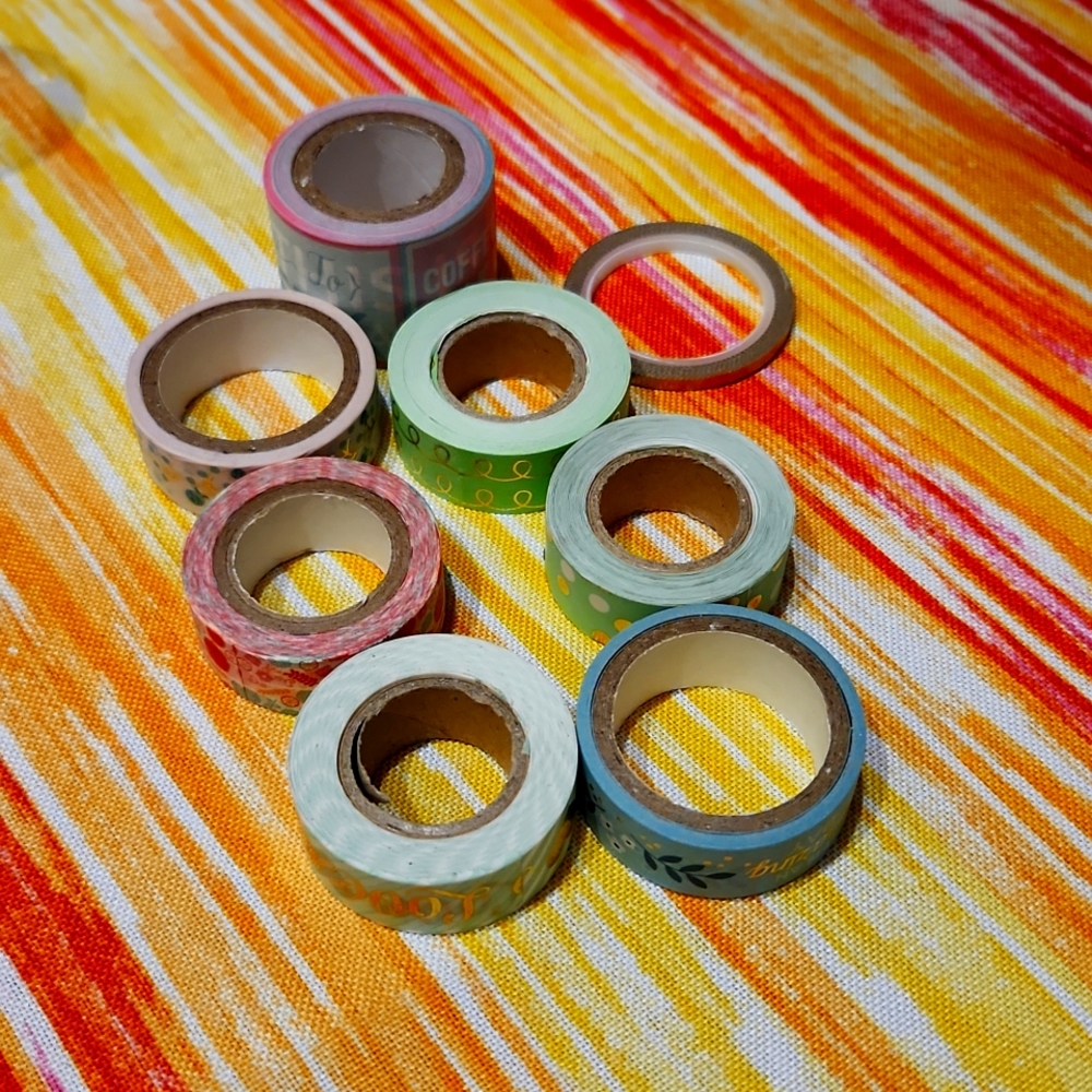 BARELY USED 8 RECOLLECTIONS WASHI TAPE - Picture 2 of 2